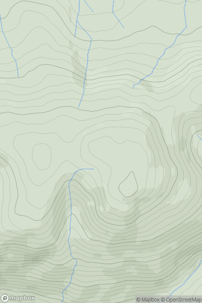 Thumbnail image for Graystones [Lake District N] [NY176266] showing contour plot for surrounding peak